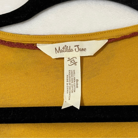 MATILDA JANE Womens Alana Wrap Dress Maxi Mustard Yellow Floral Size X-Small - Picture 6 of 7